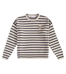 Striped cashmere and wool sweater Striped cashmere and wool sweater