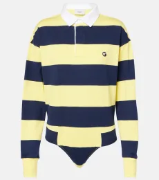 Striped cotton bodysuit Striped cotton bodysuit