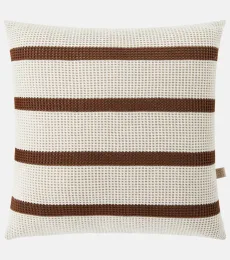 Striped cotton cushion Striped cotton cushion