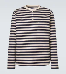 Striped cotton jersey T-shirt