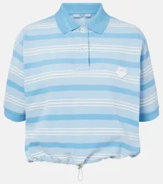 Striped cotton piqué Polo Shirt