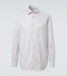 Striped cotton poplin shirt