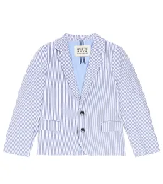 Striped cotton seersucker blazer Striped cotton seersucker blazer