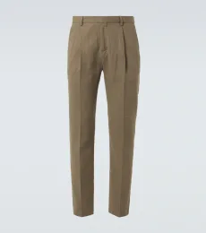 Striped cotton tapered pants Striped cotton tapered pants