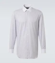 Striped cotton twill shirt Striped cotton twill shirt