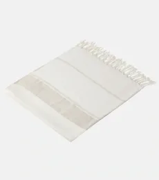 Striped linen-blend blanket Striped linen-blend blanket
