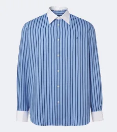 Striped satin twill shirt Striped satin twill shirt