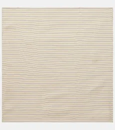 Striped silk scarf