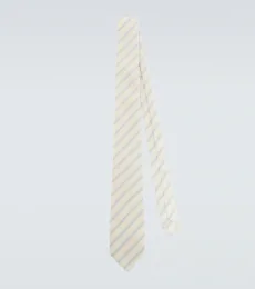 Striped silk tie