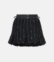 Striped tweed shorts Striped tweed shorts