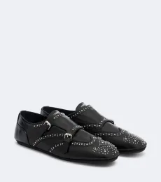 Studded leather monk strap shoes Studded leather monk strap shoes