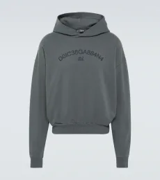 Sudadera con capucha de jersey de algodón Sudadera con capucha de jersey de algodón