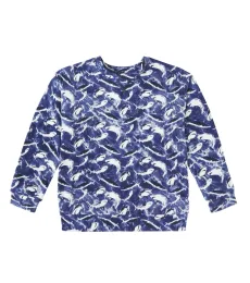 Sudadera de jersey de algodón estampado Sudadera de jersey de algodón estampado
