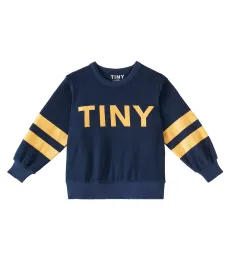 Sudadera de rizo de algodón a rayas con logo Sudadera de rizo de algodón a rayas con logo