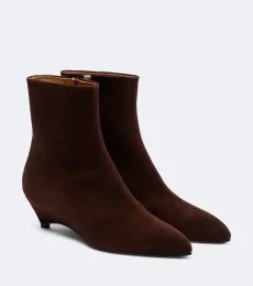 Suede ankle boots