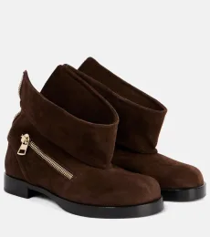 Suede biker boots Suede biker boots