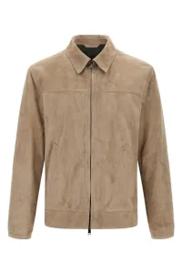 Suede blouson - Beige Suede blouson - Beige