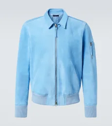 Suede blouson jacket Suede blouson jacket