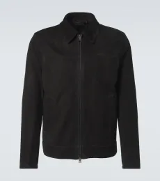 Suede blouson jacket Suede blouson jacket