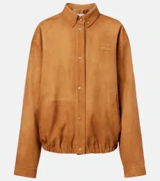Suede blouson jacket Suede blouson jacket