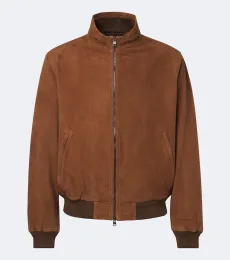Suede blouson jacket Suede blouson jacket