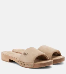 Suede clogs Suede clogs
