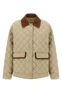 Suede detail blouson - Beige Suede detail blouson - Beige