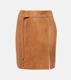 Suede miniskirt Suede miniskirt