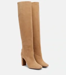 Suede over-the-knee boots