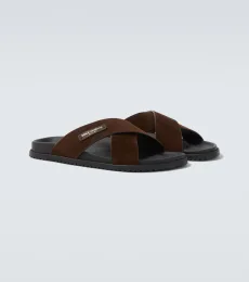 Suede slides Suede slides