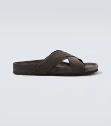 Suede slides Suede slides