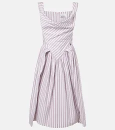 Sunday striped cotton midi dress Sunday striped cotton midi dress