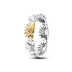 Sunflower Two-Tone Band Ring - 54 Sunflower Two-Tone Band Ring - 54