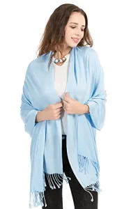 Super Soft Pashmina Shawl Scarf Wrap (Baby Blue) Super Soft Pashmina Shawl Scarf Wrap (Baby Blue)