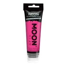 Supersize Neon UV Face Body Paint with Sponge Applicator, Intense Pink