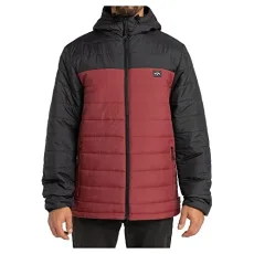 Surf Check Quilted Jacket - Synthetic, Oxblood, M Surf Check Quilted Jacket - Synthetic, Oxblood, M