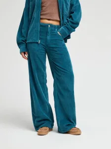 Surf Crush - Women Blue Corduroy Trousers Surf Crush - Women Blue Corduroy Trousers