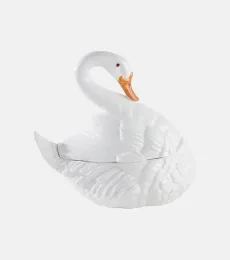 Swan ceramic soup tureen Swan ceramic soup tureen