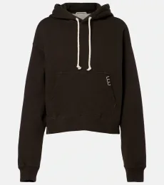 Sweat-shirt à capuche court en coton Sweat-shirt à capuche court en coton