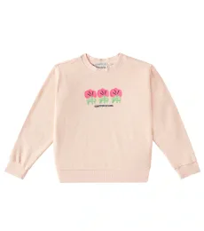 Sweat-shirt imprimé en coton mélangé