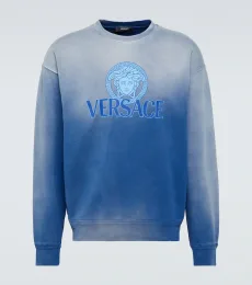 Sweat-shirt Medusa en coton tie-dye