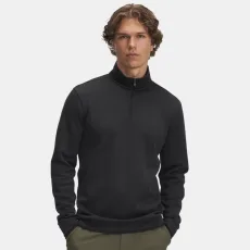 SweaterFleece Men's ¼ Zip Black Black 3XL SweaterFleece Men's ¼ Zip Black Black 3XL