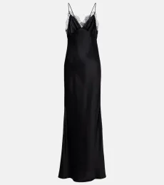 Sylas silk satin gown