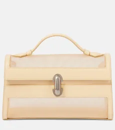 Symmetry Pochette leather-trimmed tote bag
