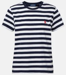 T-shirt en coton à rayures T-shirt en coton à rayures