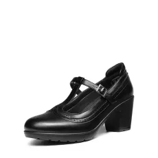T Strap Round Toe Pumps T Strap Round Toe Pumps