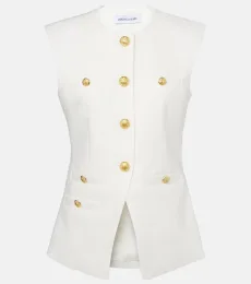 Tamara linen-blend vest Tamara linen-blend vest
