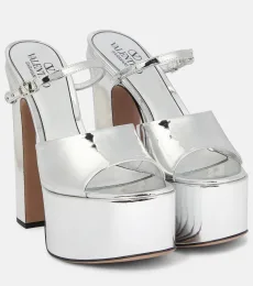Tan-Go 155 patent leather platform mules Tan-Go 155 patent leather platform mules