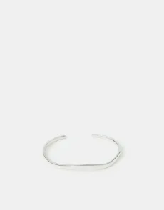 Tan Sterling Silver-plated Wave Open Cuff Bracelet Tan Sterling Silver-plated Wave Open Cuff Bracelet