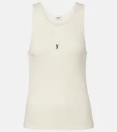 Tank top acanalado Cassandre de algodón Tank top acanalado Cassandre de algodón